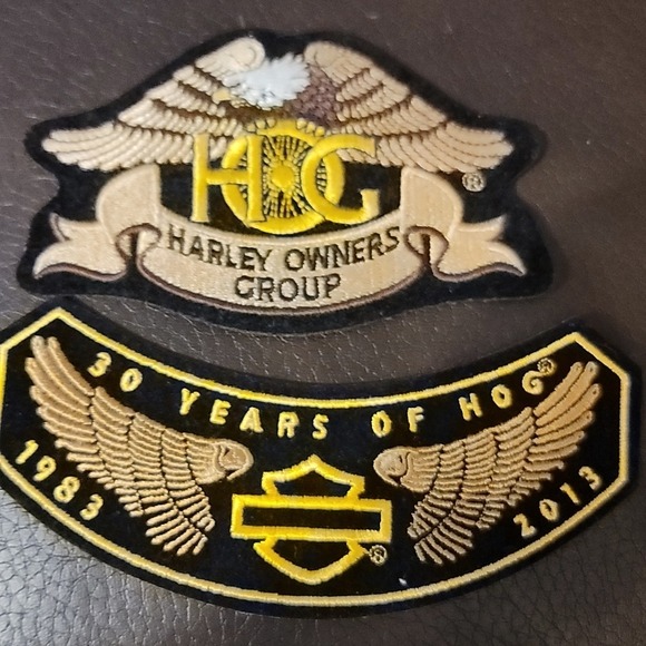 2 brand new Harley davidson owners group patches pacthwork
