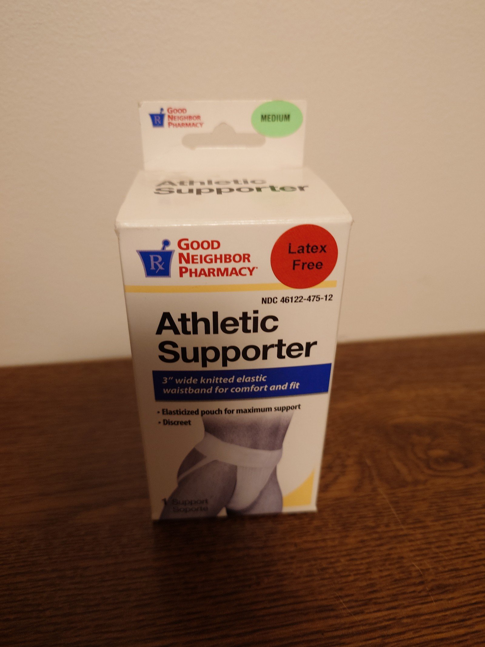 Athletic Supporter Jockstrap Men's Medium NEW In Package Good Neighbor Pharmacy