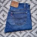 Vintage 80's 501 Distressed Stone Wash Blue Jeans 30x31 Made in USA
