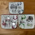 Yu Yu Hakusho Multi Pouch Set of 3 with Can Badge - Yusuke Urameshi, Kurama, Hiei