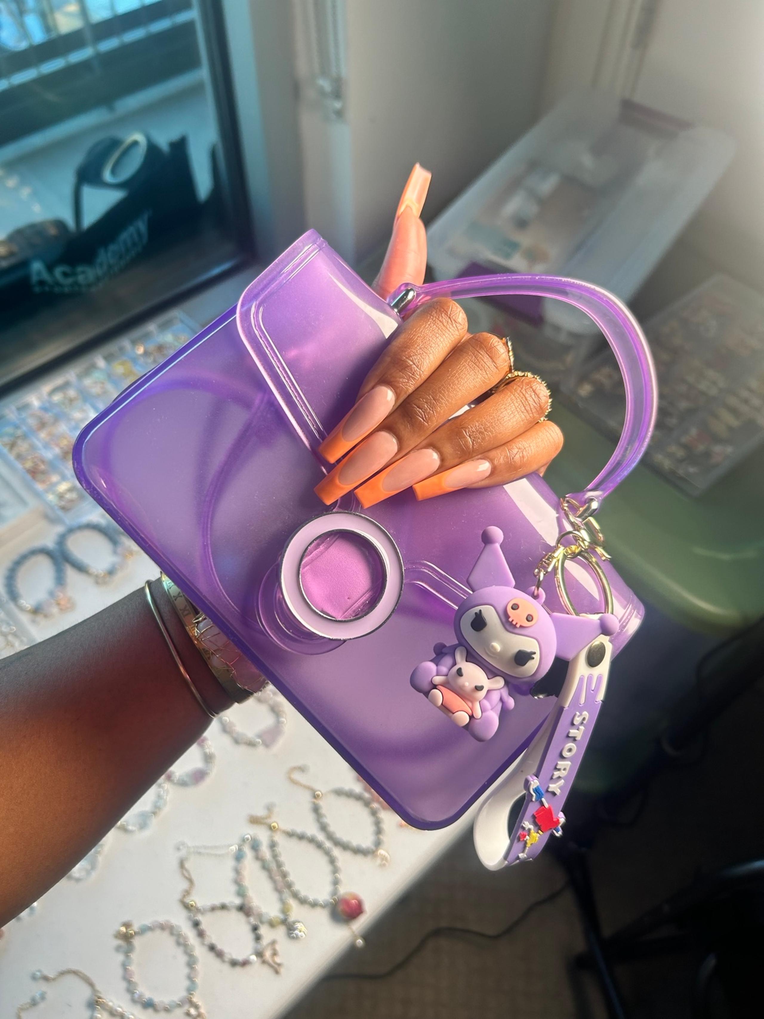 No Boundaries Jelly Flap Crossbody Bag, Lavender Touch