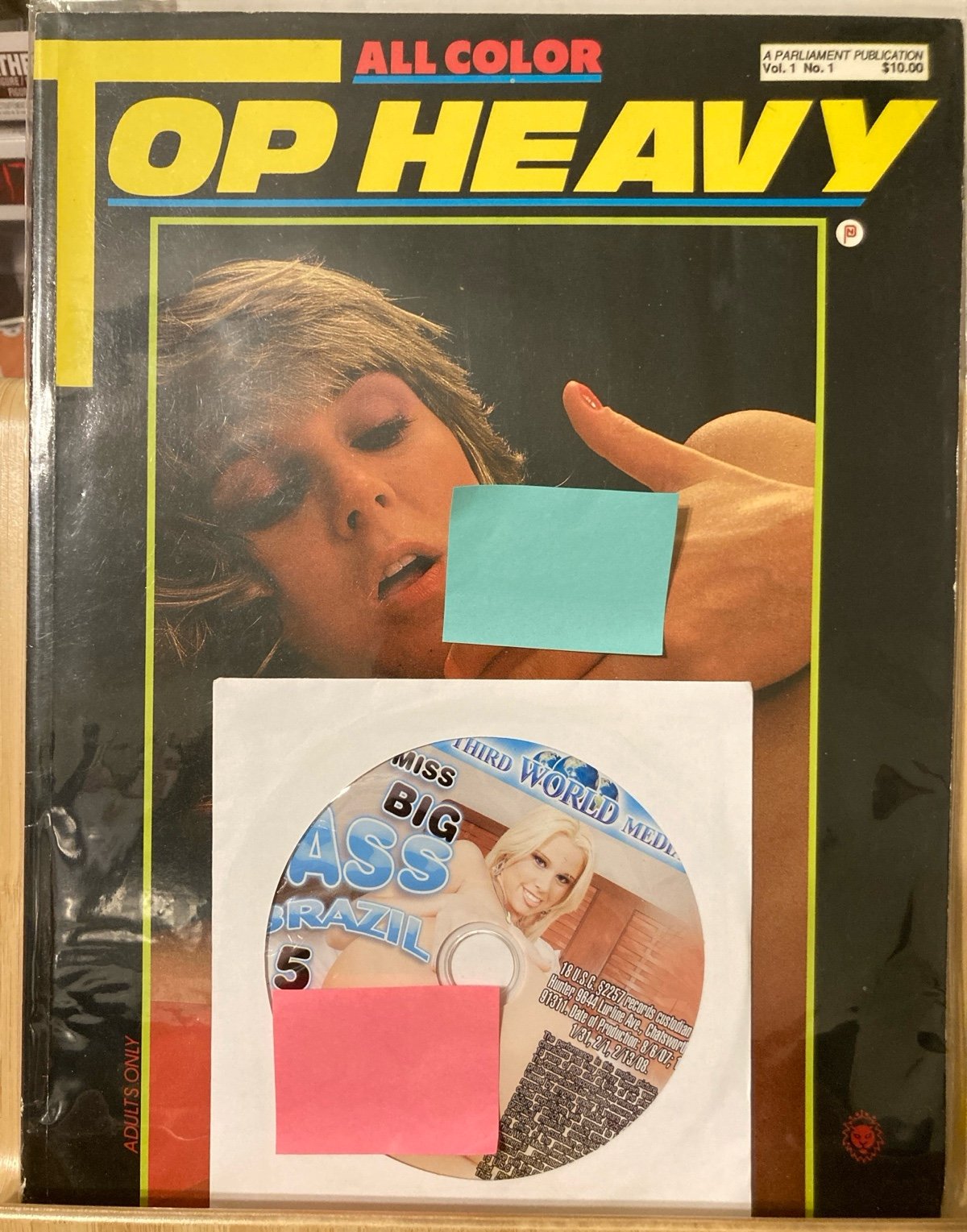 Top Heavy magazine B00BS! All pics! Vintage 1991 with Miss Big A** Brazil DVD