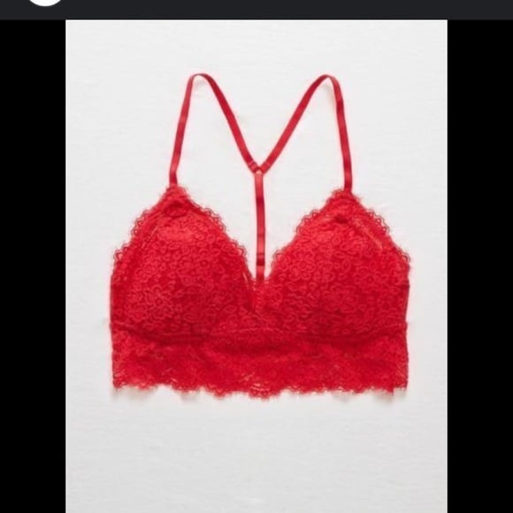 Aerie Coral Lace Bralette