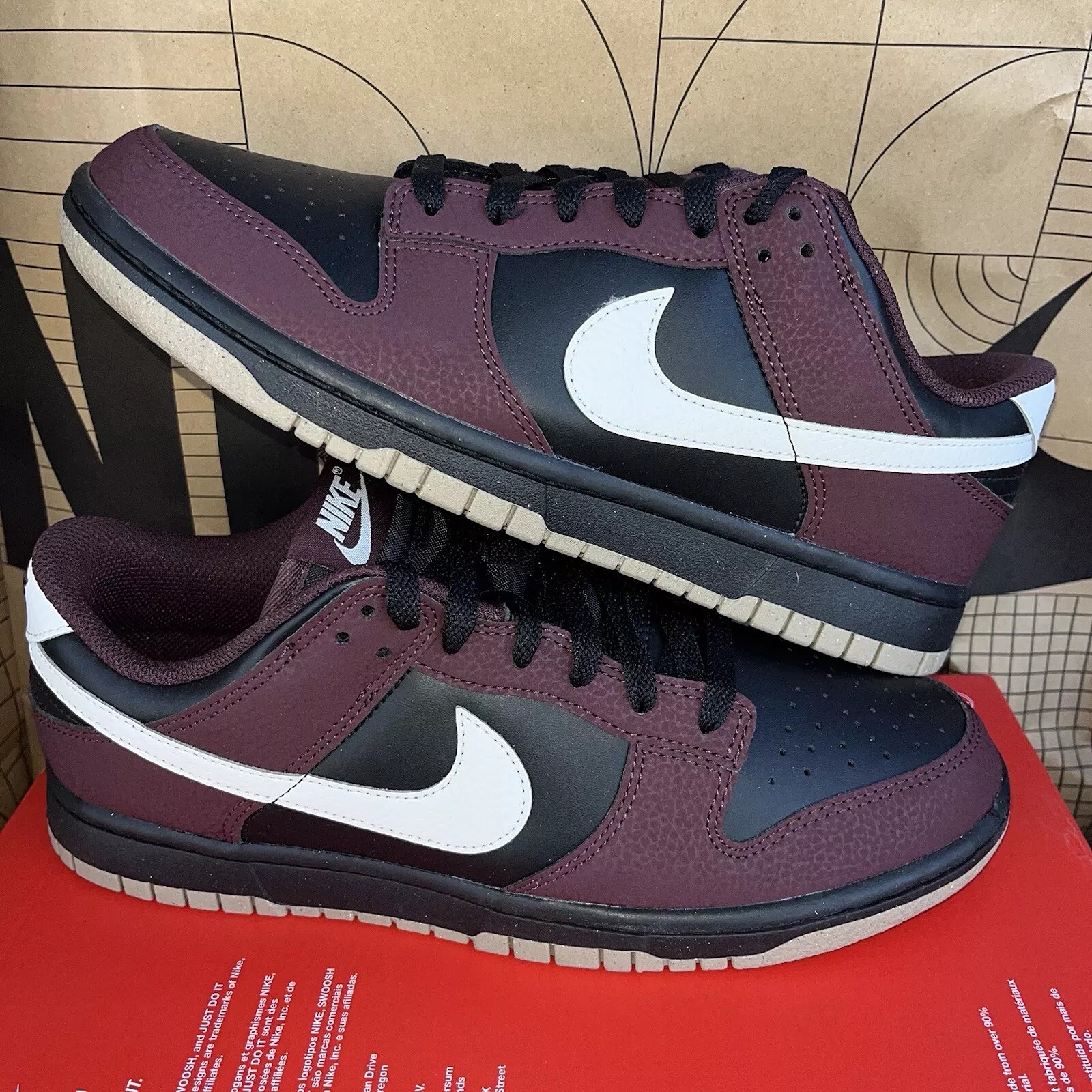 NEW Nike Dunk Low NN Burgundy Crush HM9658-600 Women Size 8