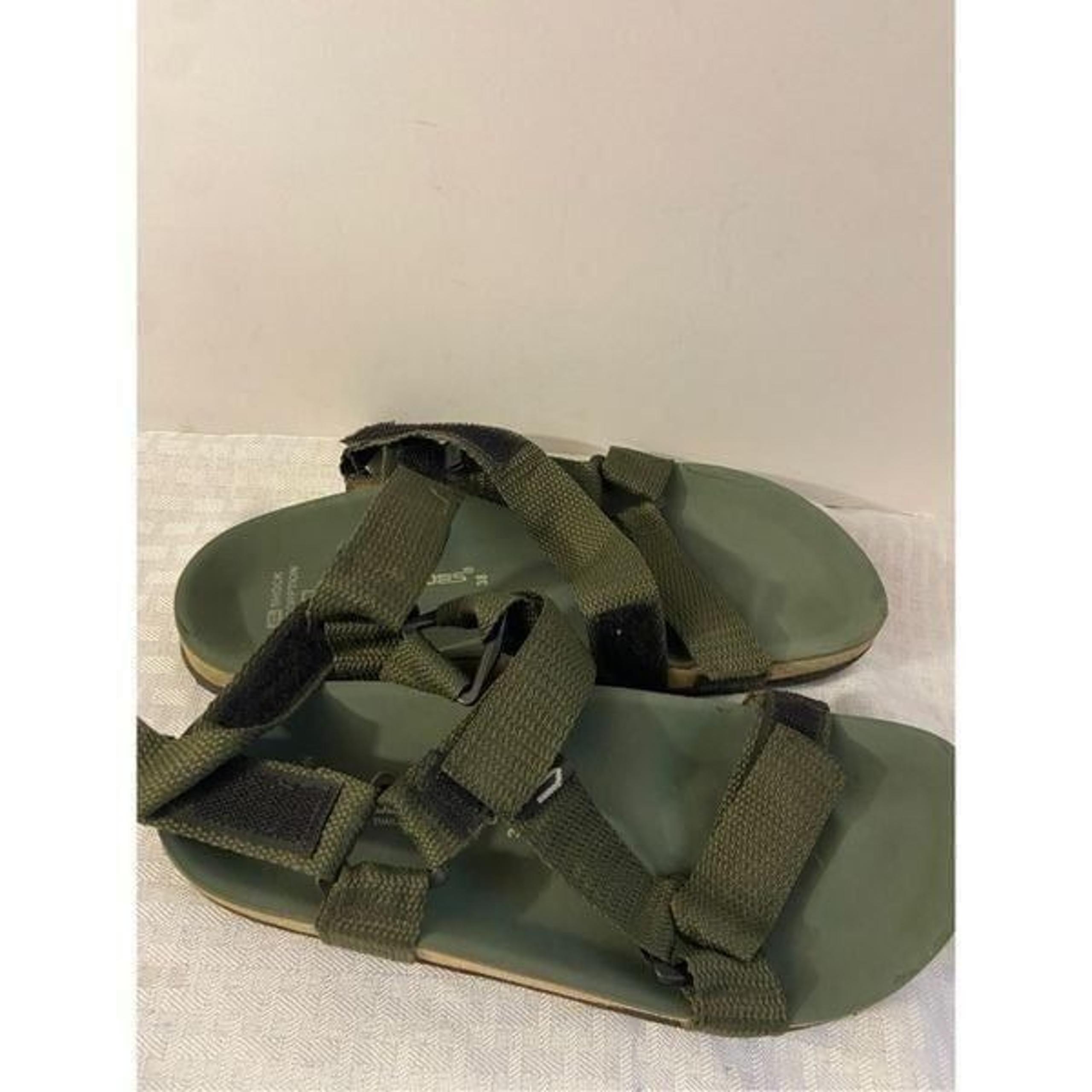 Quality shoes cork soles Thailand flip flops size 38 green 8?