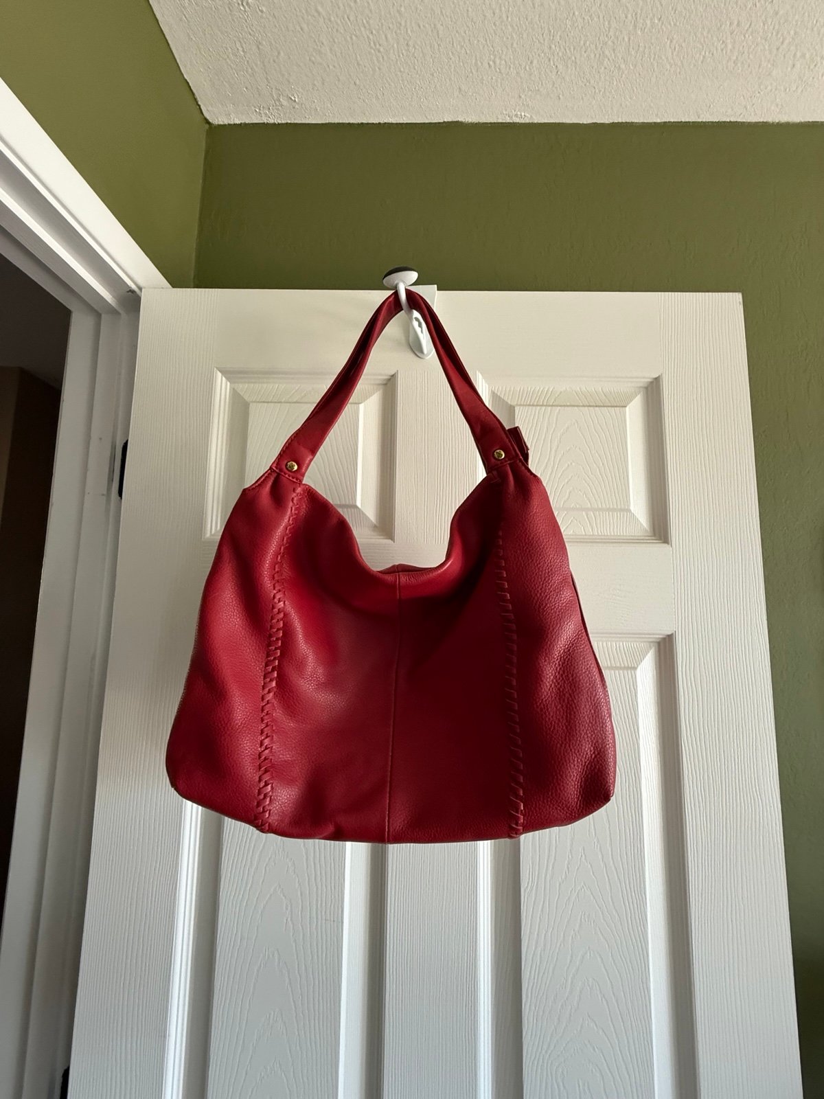 HOBO Alannis Shoulder Bag, Scarlet Red