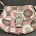 Coach Snaphead Soho Signature crossbody scarf print