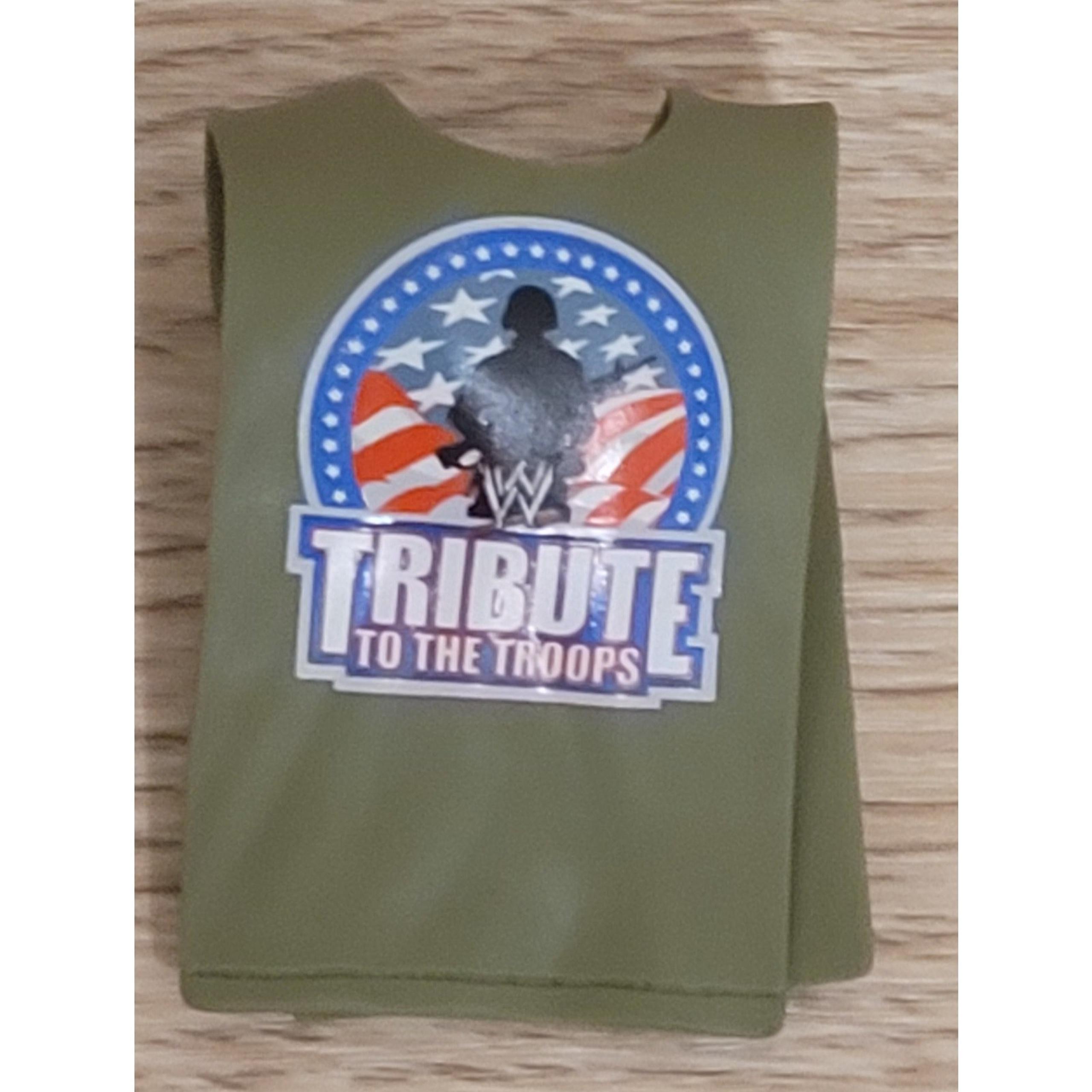 WWE Elite Rey Mysterio Tribute To The Troops Shirt Figure Accessory Mattel