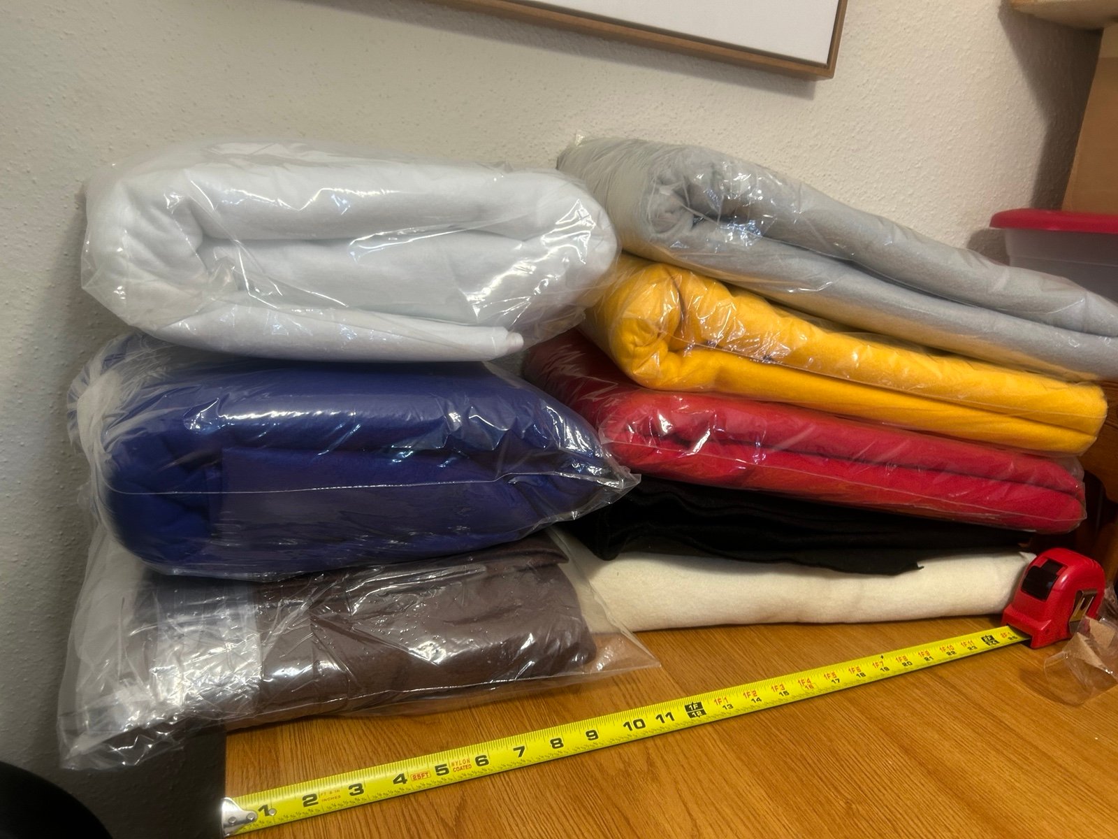 Lot of Felt-8 colors of 2 yards each