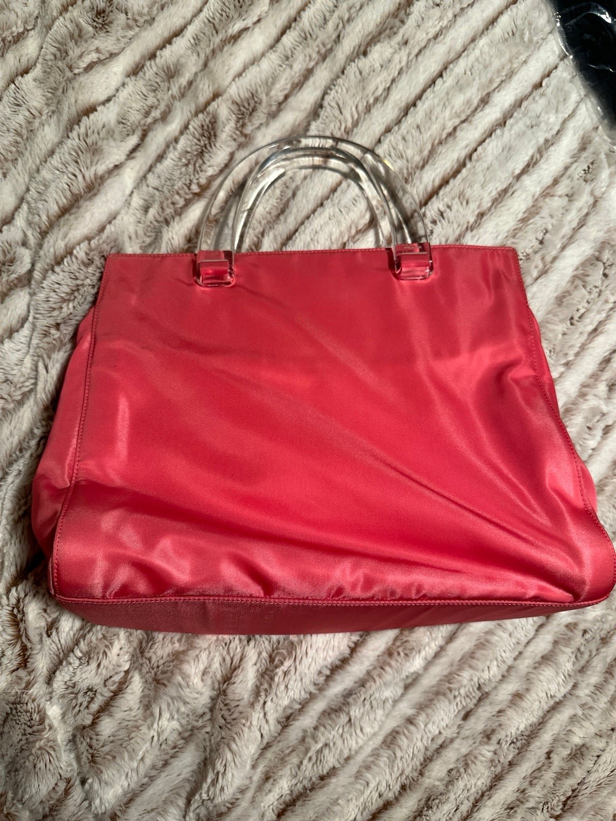 Pink Prada handbag