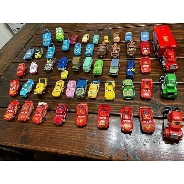 HUGE LOT 50 DISNEY PIXAR CARS - TRUCKS HAULERS DIE CAST & PLASTIC PEZ - RARE