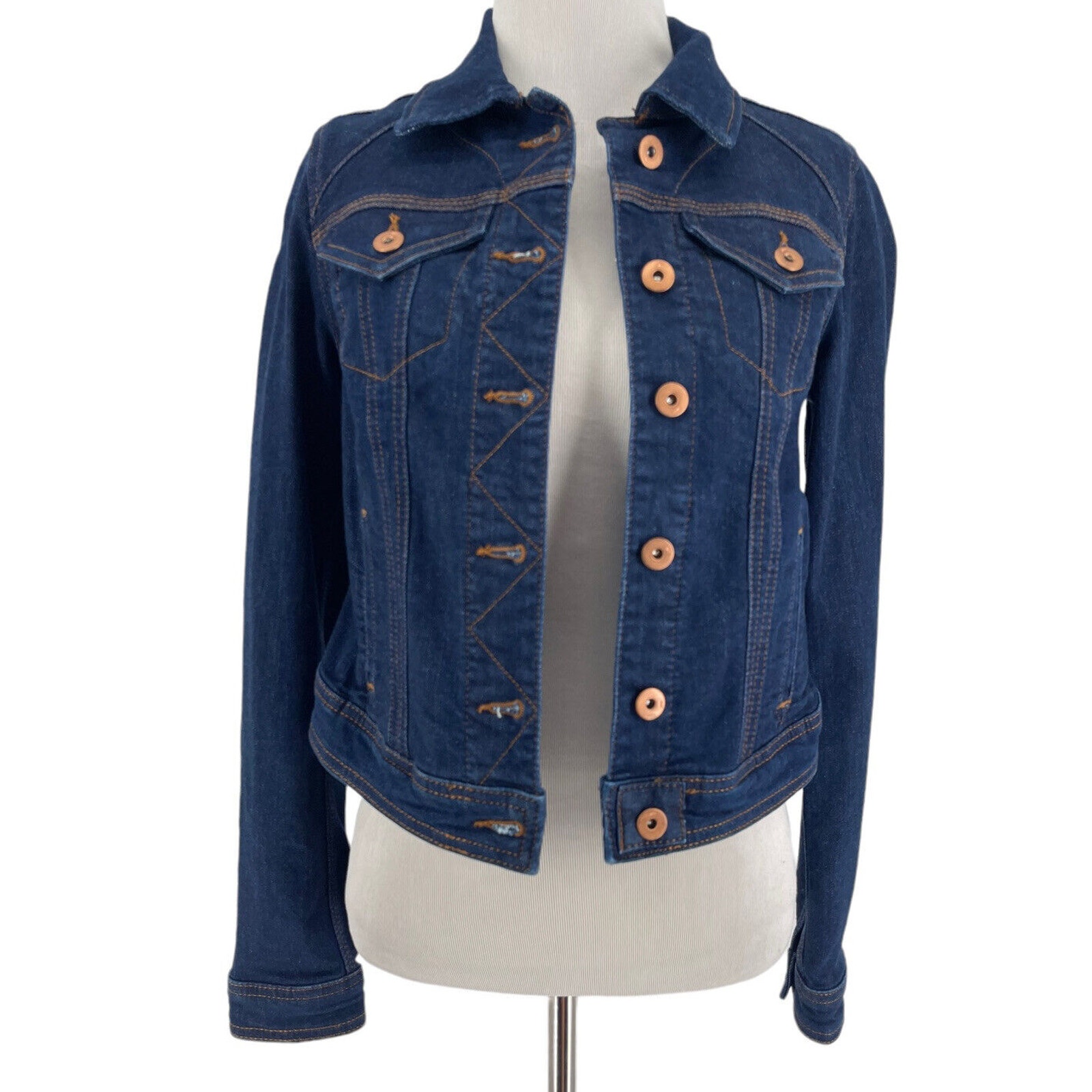 Pilcro And The Letterpress Anthropologie Women's Classic Denim Jacket SIze XS