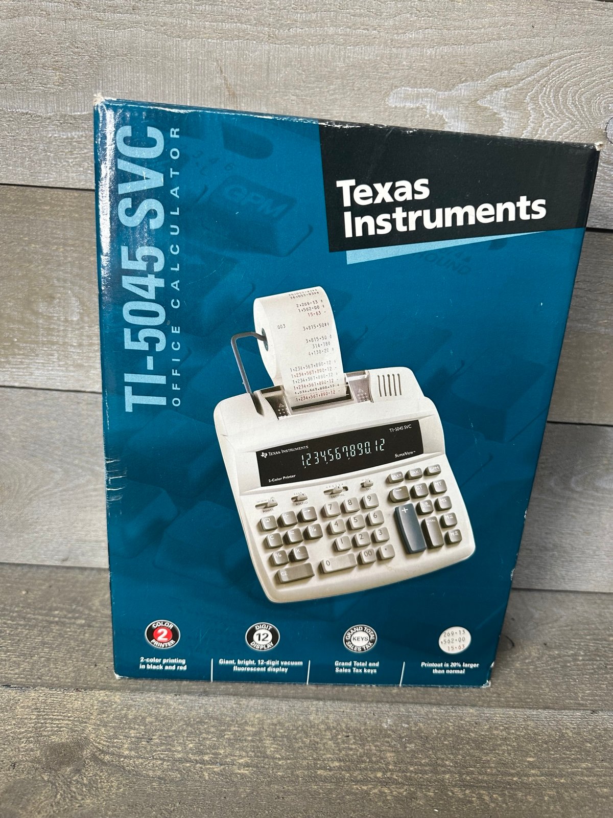 Texas Instruments TI-5045 SVC Office Calculator New Old Stock
