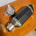 470mm Carbon Fiber Look Motorcycle Exhaust Muffler Pipe For 38-51mm ATV Scooter