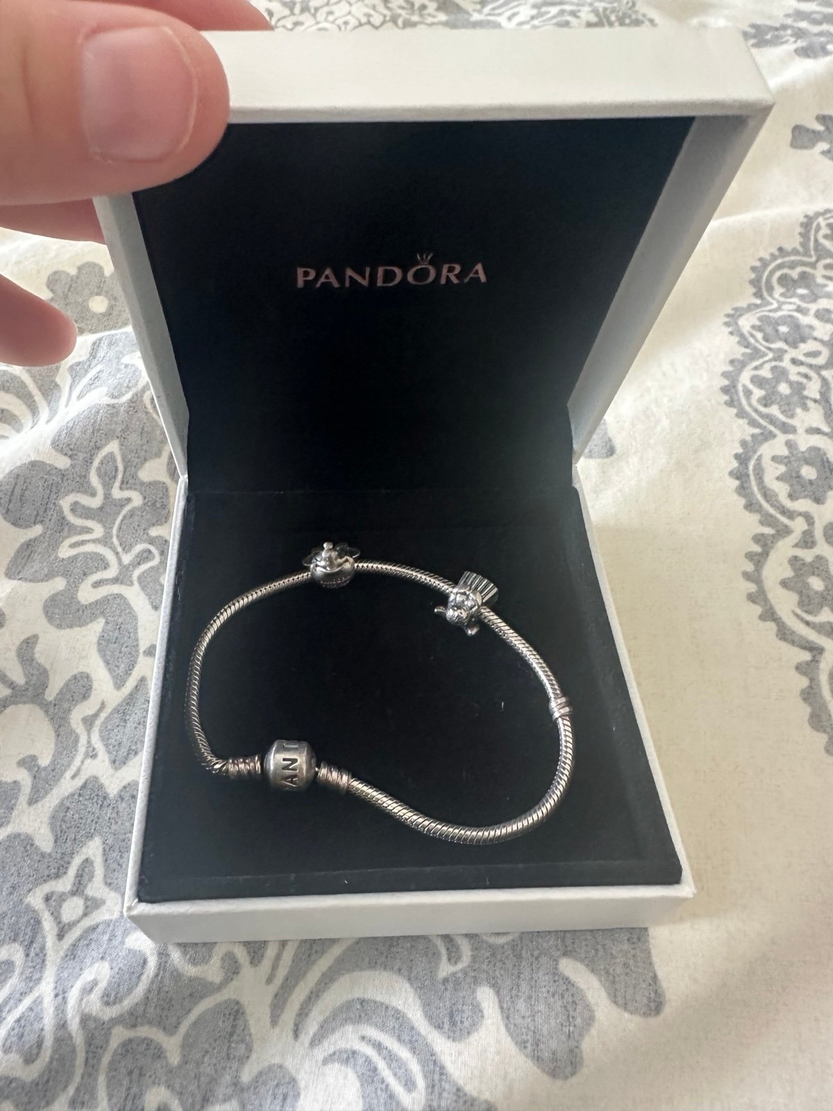 Girls Pandora Bracelet and Two Charms