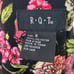 RQT Floral Skirt Size 8 Tiered Floral Skirt Red Pink Black Peasant Skirt
