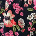 RQT Floral Skirt Size 8 Tiered Floral Skirt Red Pink Black Peasant Skirt