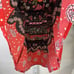 RQT Floral Skirt Size 8 Tiered Floral Skirt Red Pink Black Peasant Skirt