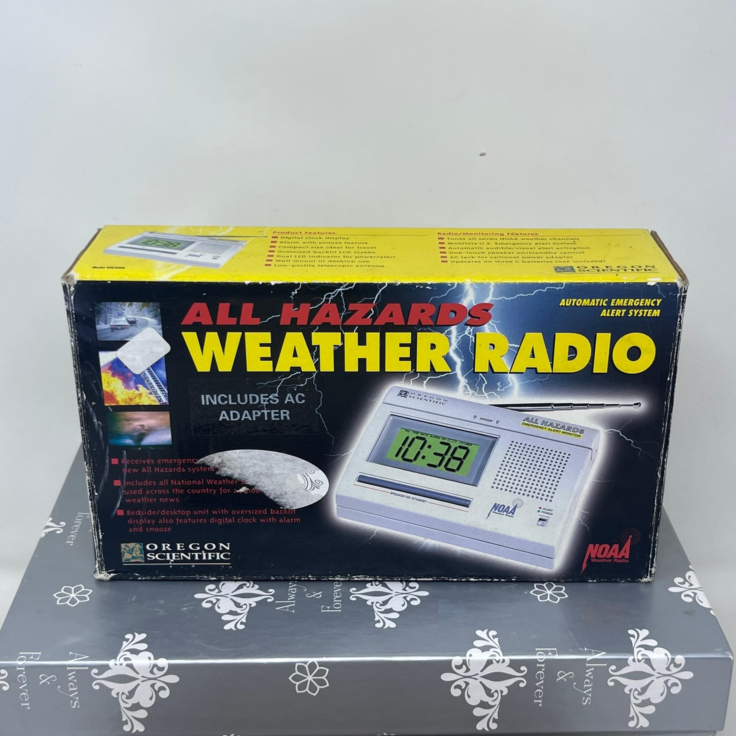 Oregon Scientific WR-3000 All Hazards Emergency Alert Monitor Weather Radio NOAA