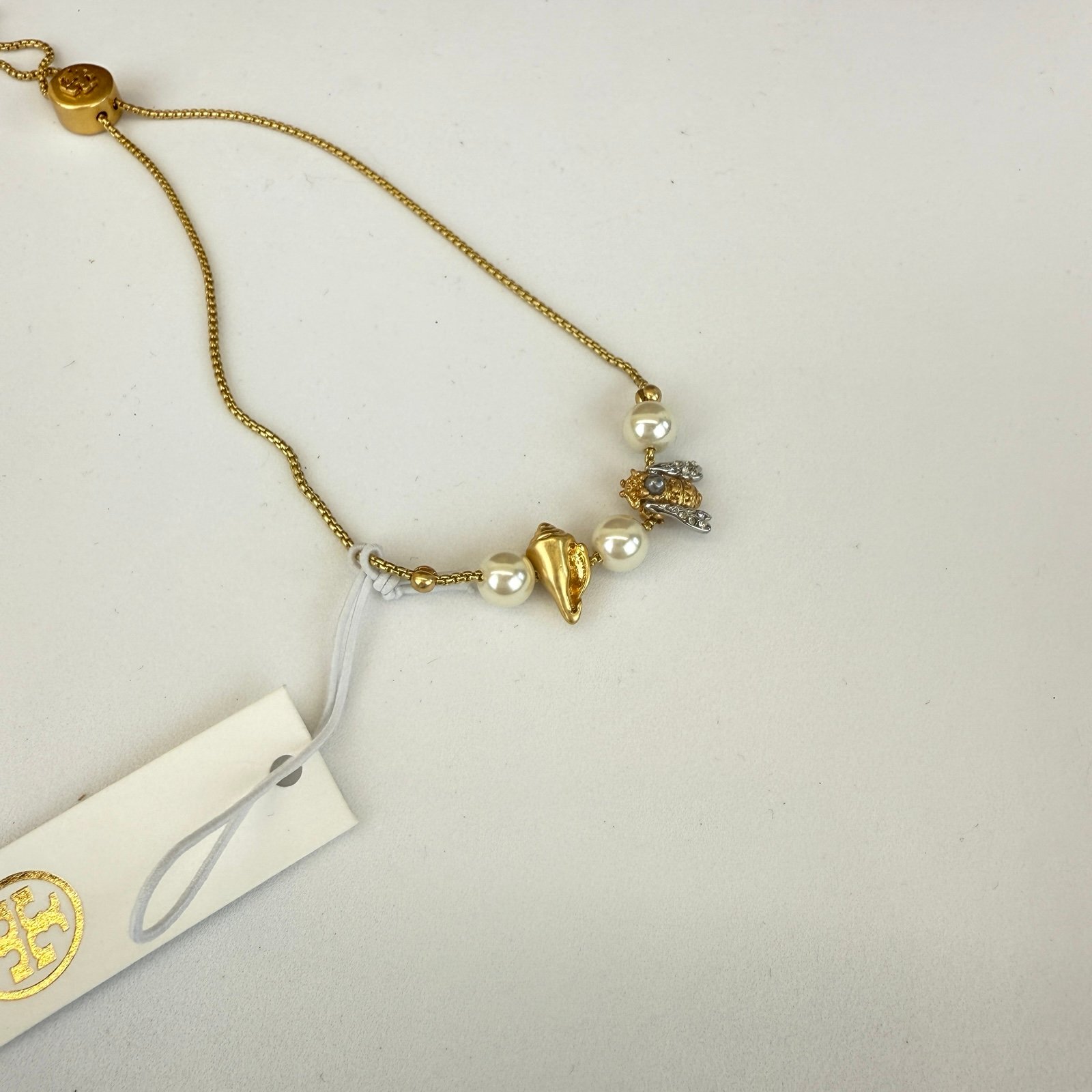 ブレスレット Tory Burch Poetry of Things Slider Bracelet 73230 Tory Burch Poetry of Things Slider Bracelet 73230 Bee and Shell