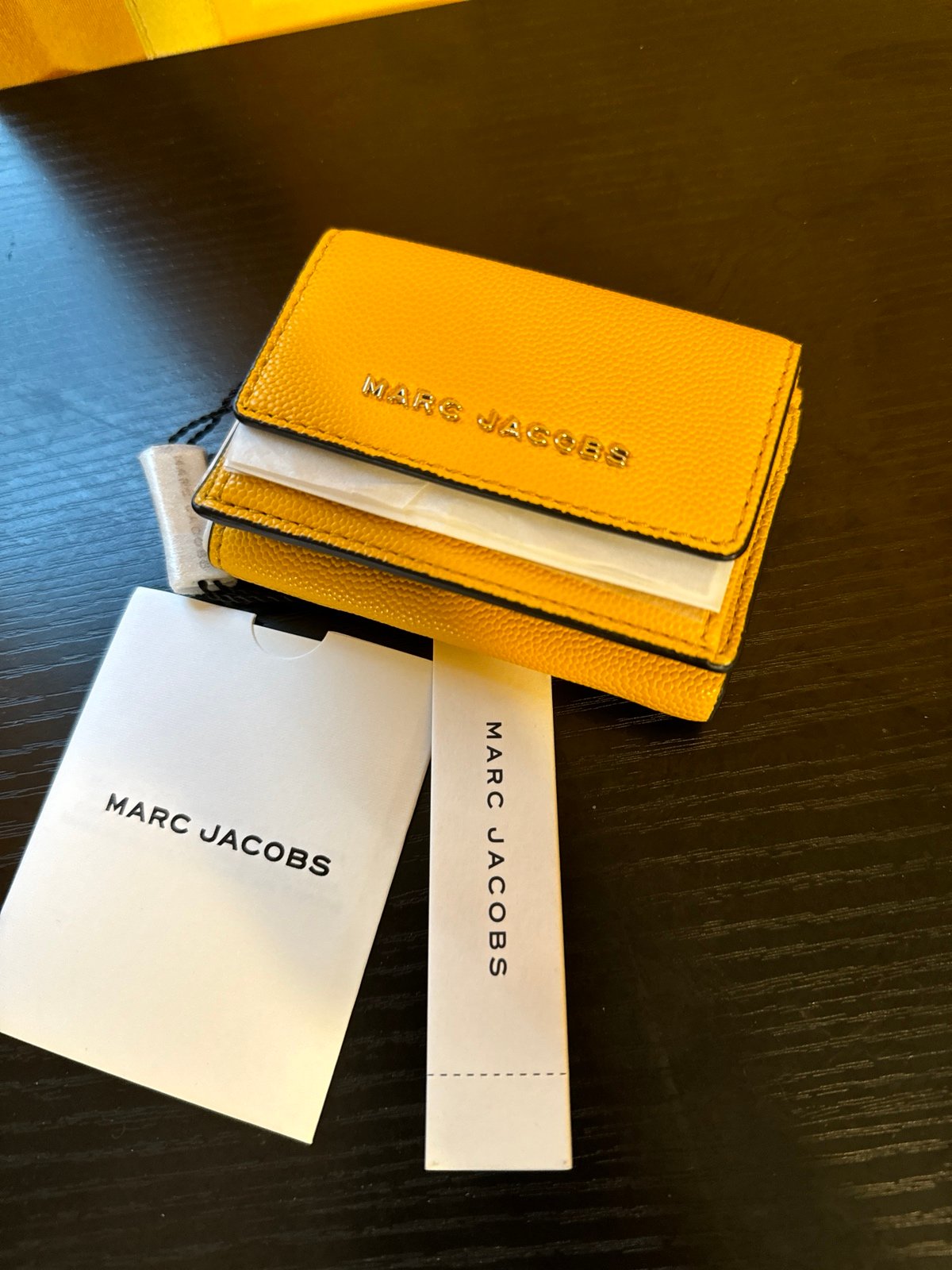 Marc Jacobs Mini Trifold Wallet Yellow