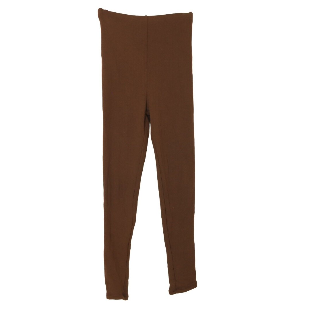 Naked Wardrobe Baby Mama Legging Size S Chocolate Brown Stretch NWT B17