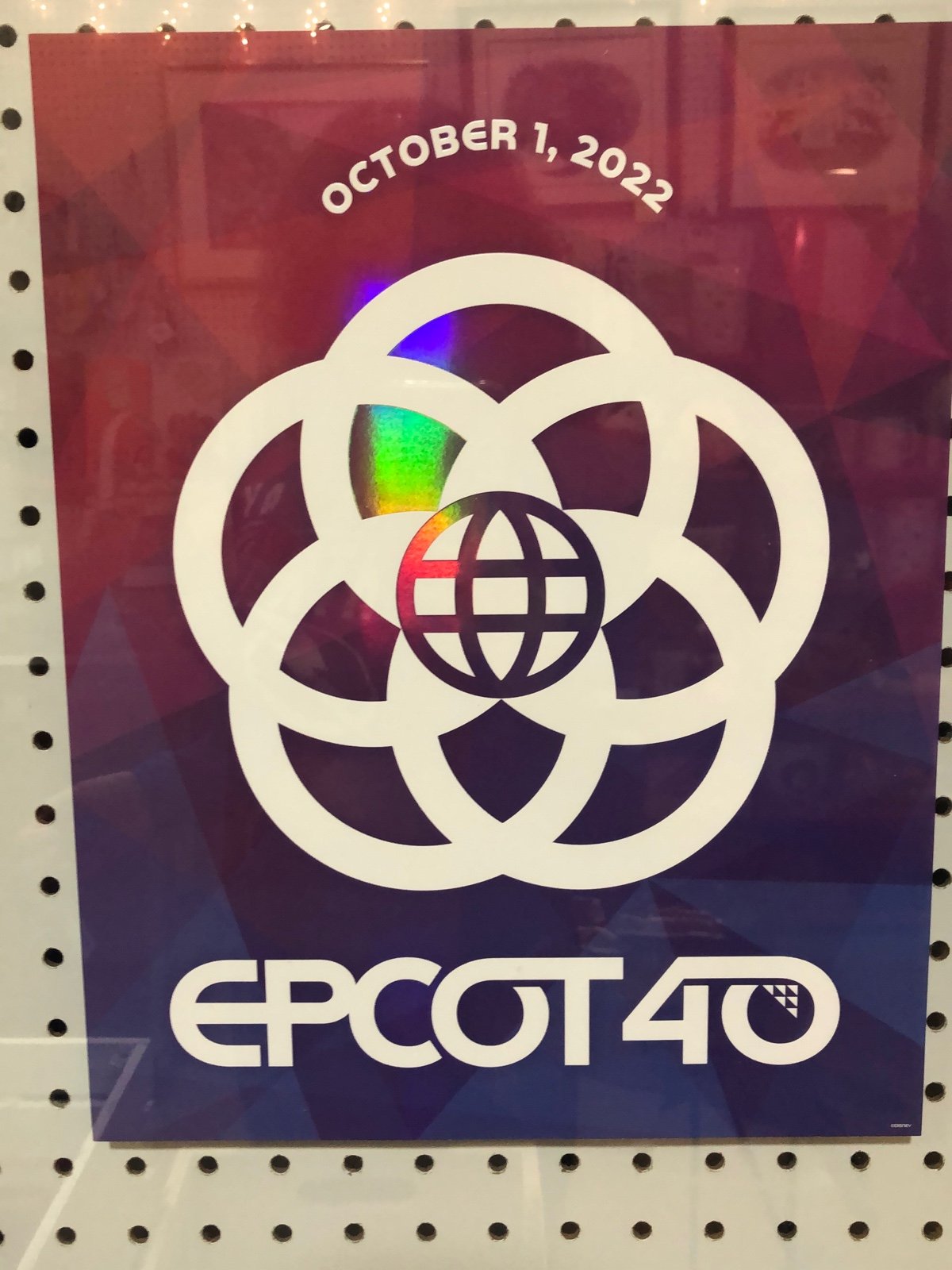 Epcot 40th Celebration Poster
