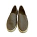 Vince Blair Leather Perforated Shoes Slip-On Casual Dark Grey Size 8.5 Women's