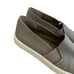 Vince Blair Leather Perforated Shoes Slip-On Casual Dark Grey Size 8.5 Women's