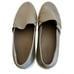 Vince Blair Leather Perforated Shoes Slip-On Casual Dark Grey Size 8.5 Women's