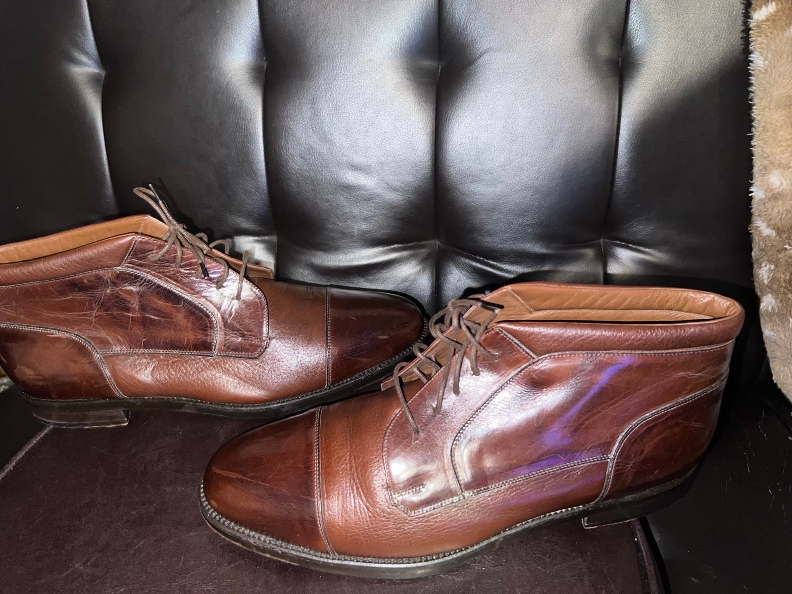 Johnston & Murphy Genuine Deer Skin Vicary size 12