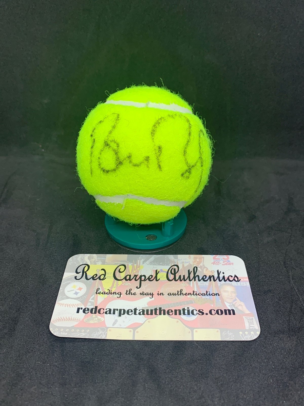 Autographed tennis ball