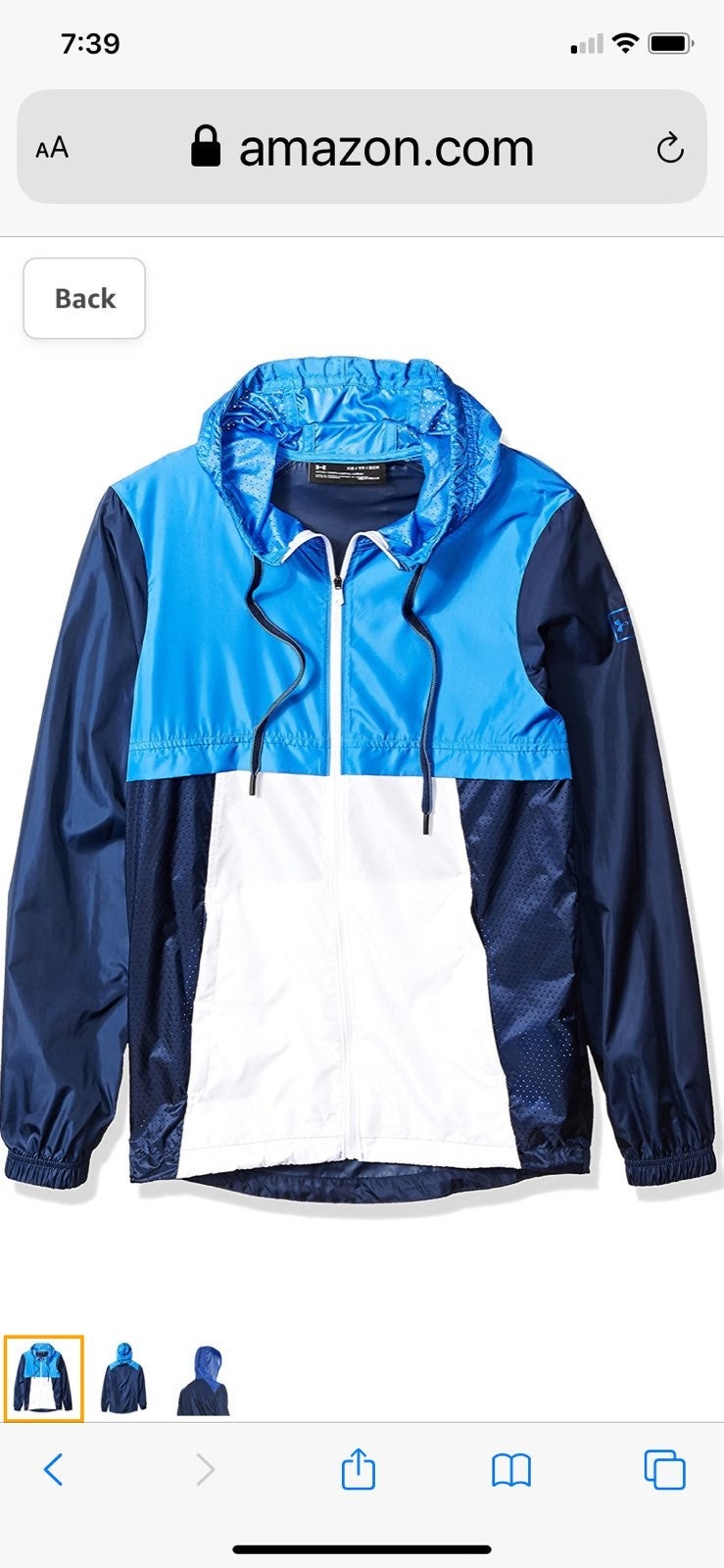 Under Armour HeatGear Windbreaker XL