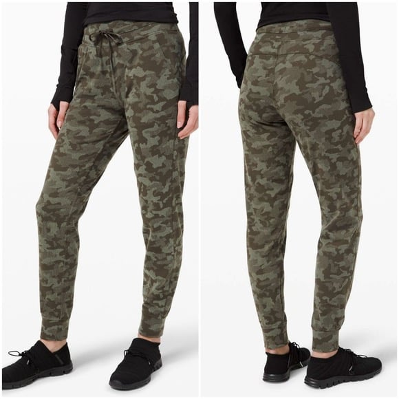 NWT Lululemon Ready to Rulu 7/8 Jogger Jacquard HGOG Camo Green size 8 New