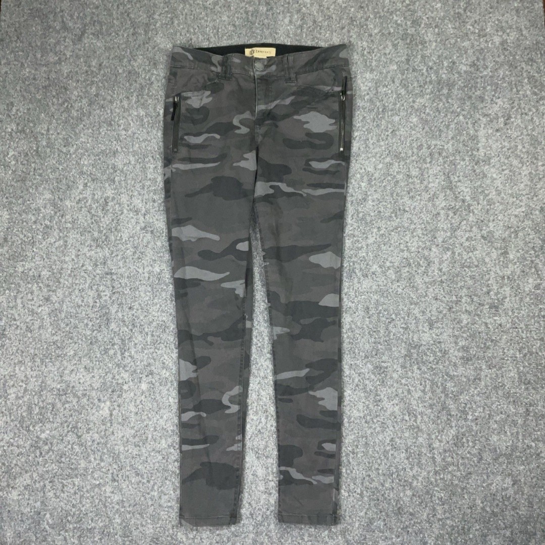 Democracy Pants Womens Size 6 Gray Camo Skinny Ab Technology