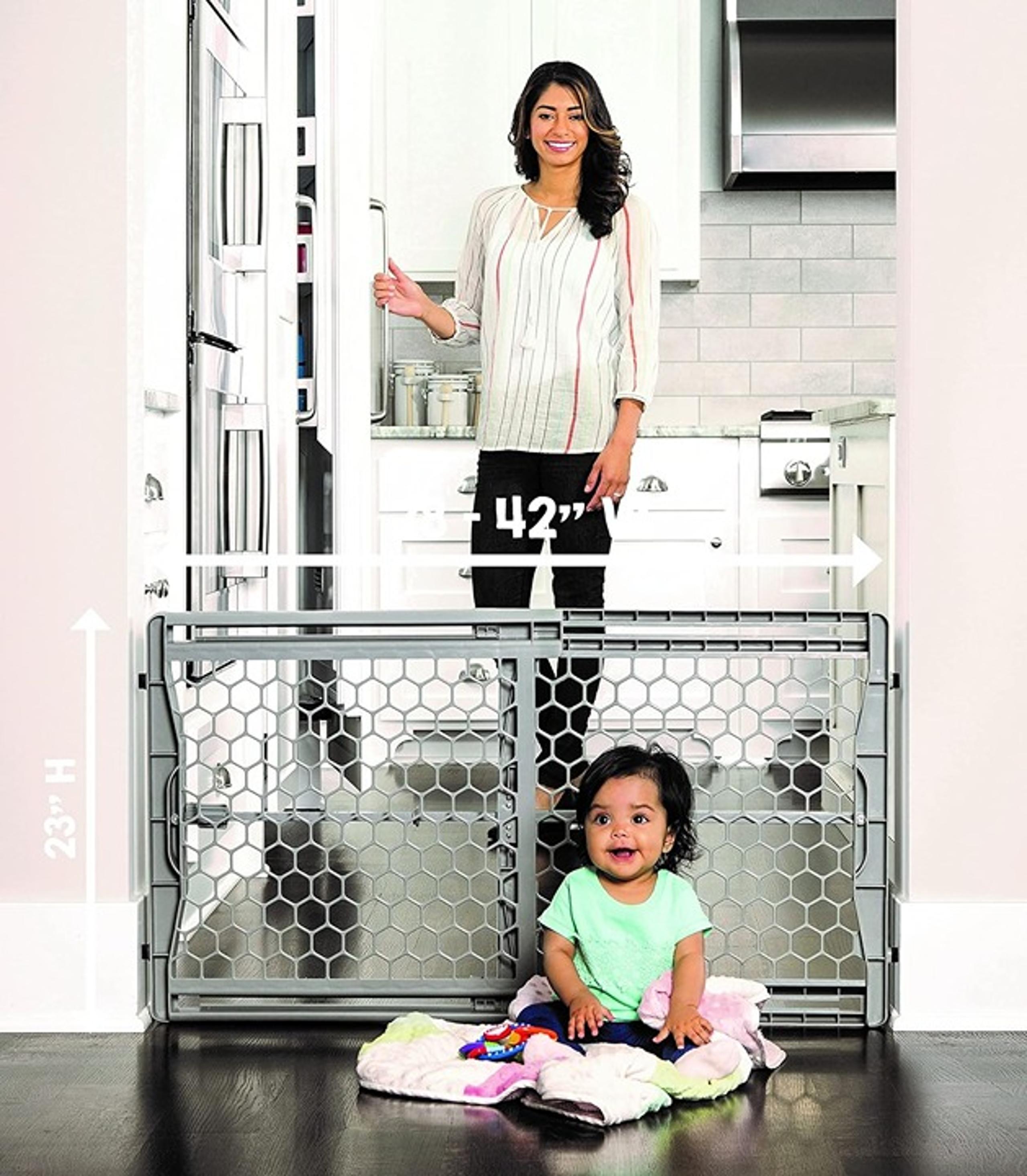 Easy Fit Plastic Adjustable Extra Wide Baby Gate