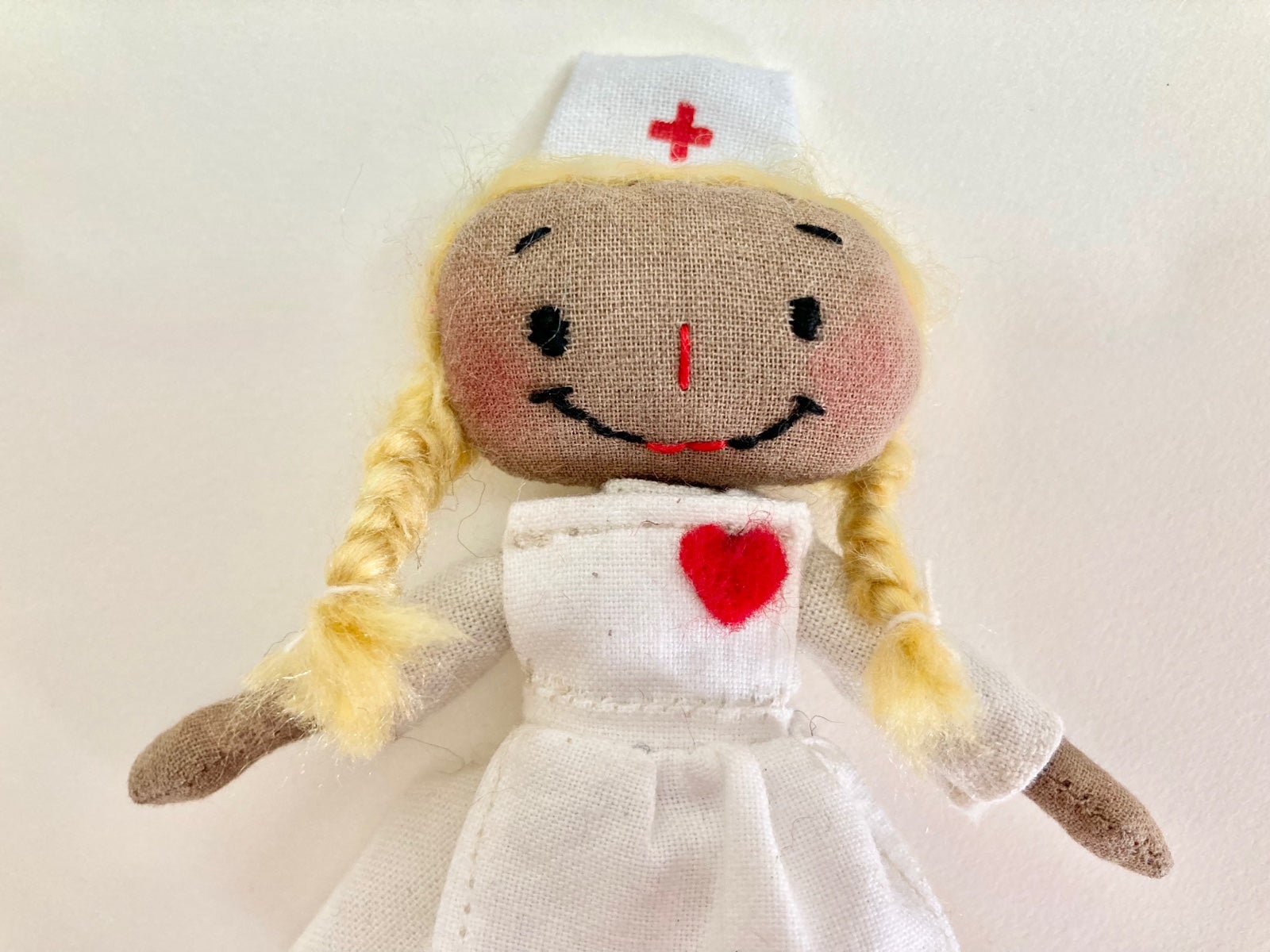 Folk Art Nurse Doll / Thank You Doll