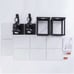 2-VILUXY Contemporary Outdoor Indoor Glass Wall Scones Matte Black Finish. New.