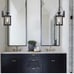 2-VILUXY Contemporary Outdoor Indoor Glass Wall Scones Matte Black Finish. New.