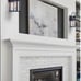 2-VILUXY Contemporary Outdoor Indoor Glass Wall Scones Matte Black Finish. New.