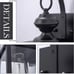 2-VILUXY Contemporary Outdoor Indoor Glass Wall Scones Matte Black Finish. New.
