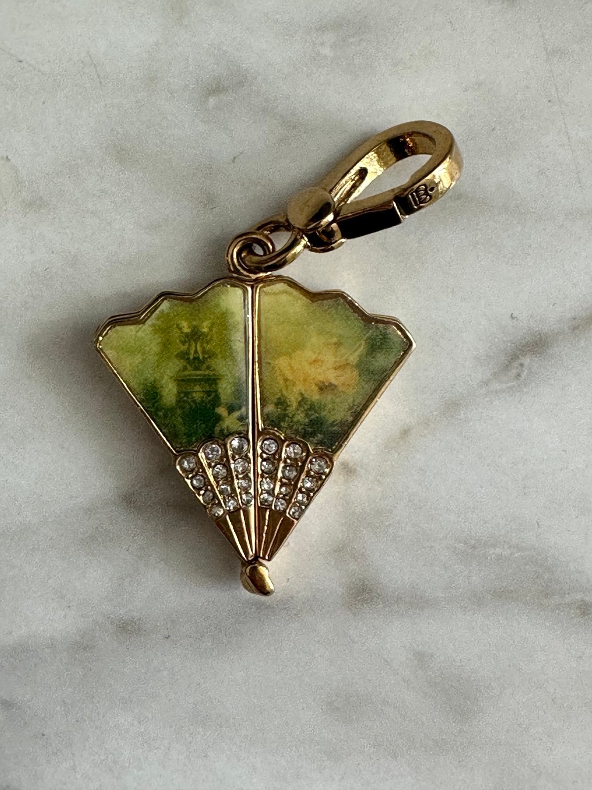 Juicy couture Asian fan charm for bracelet vintage