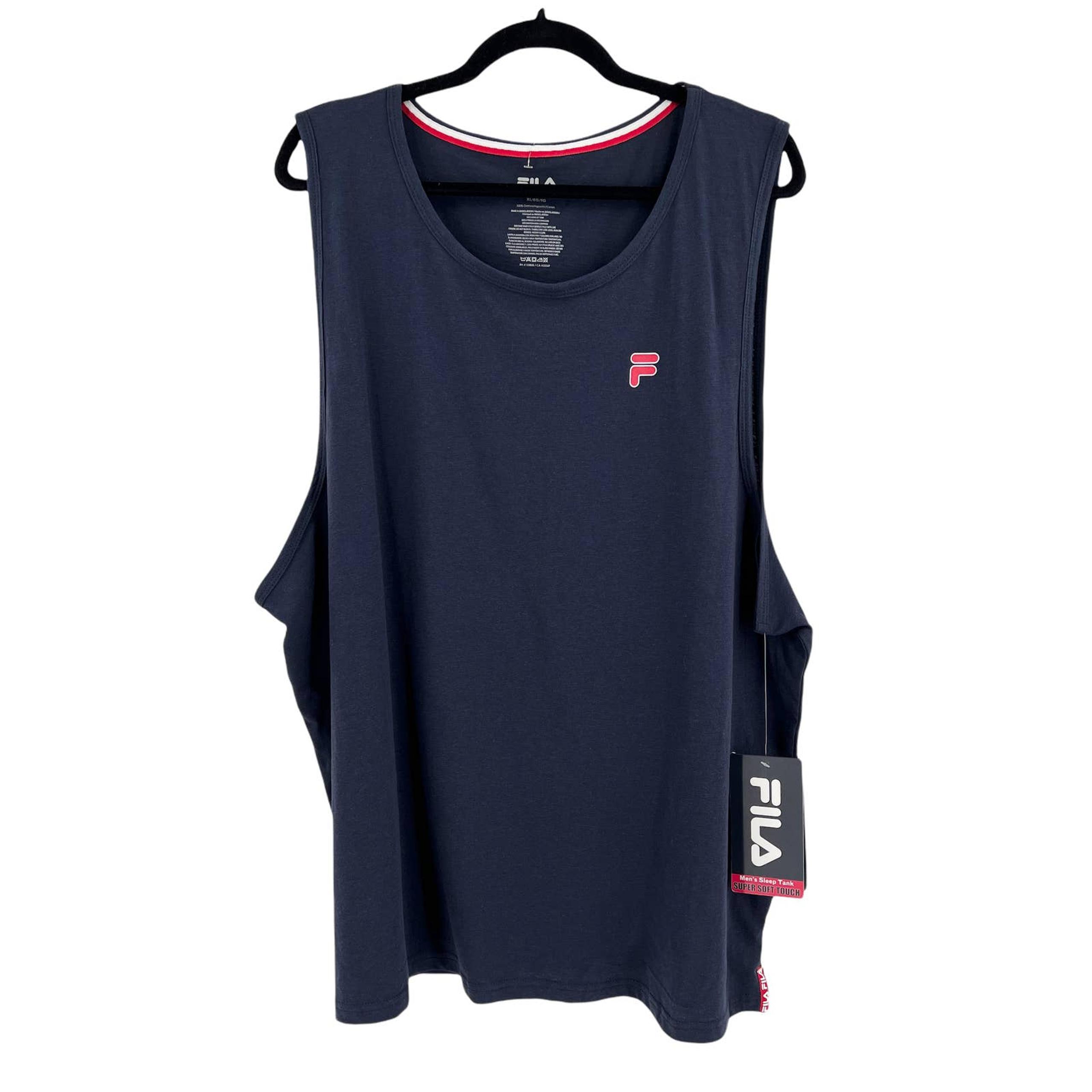 Fila Mens Navy Blue Super Soft Touch Sleep Tank