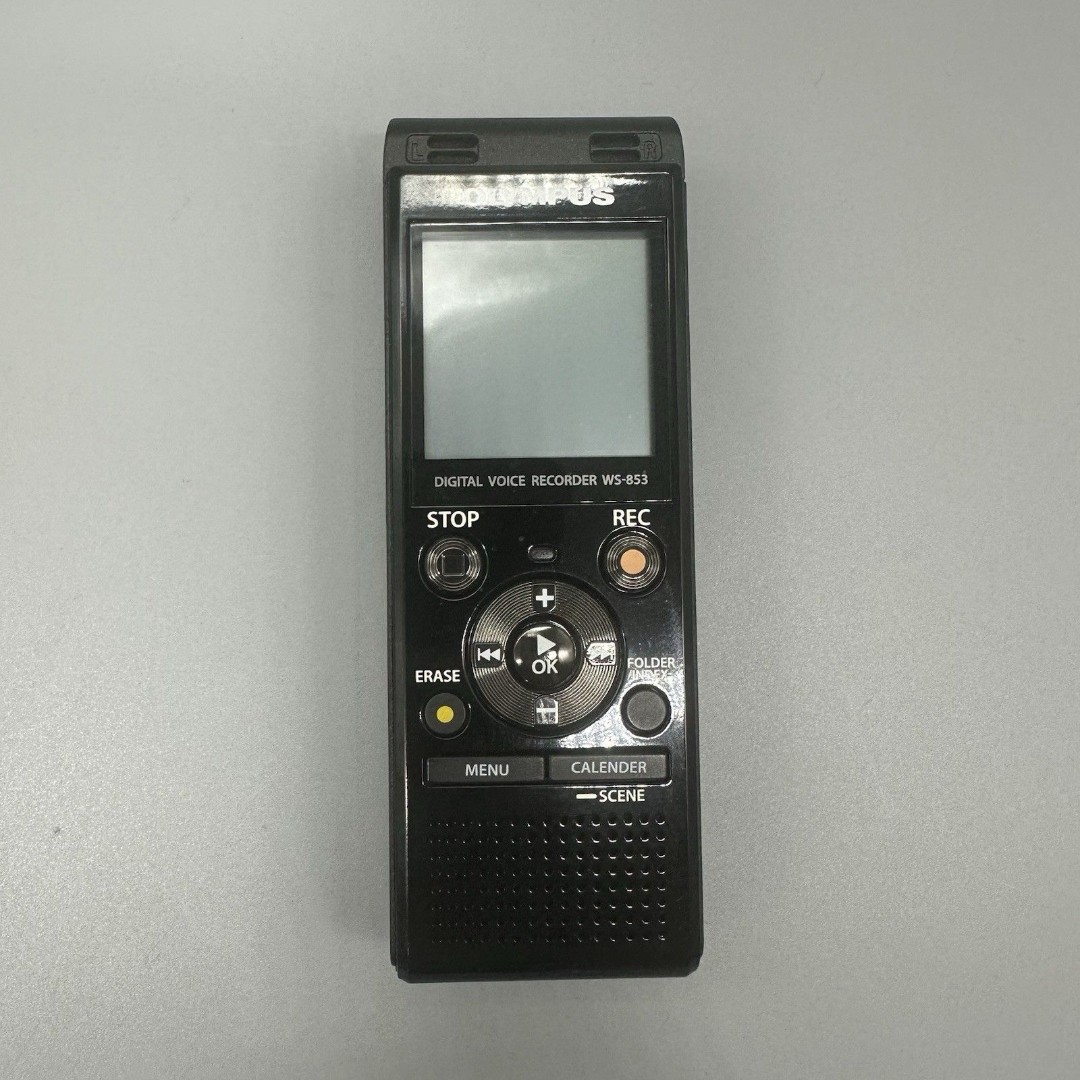 Olympus WS-853 8 GB Digital Voice Recorder Tested Working Black Handheld
