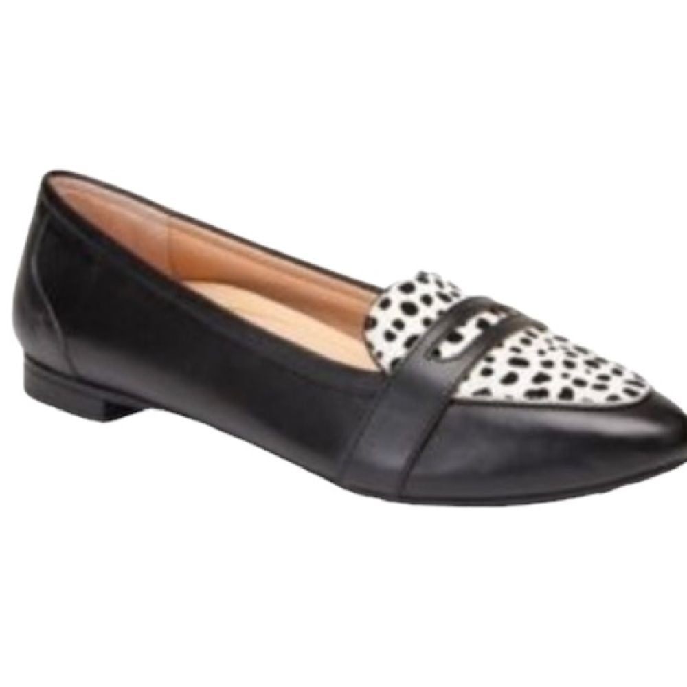 Vionic Savannah Spot Black flat size 5 NWB