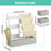 3 Tier Kids Bookshelf and Toy Storage, Kids Book Sling Shelf, Montessori Toddler