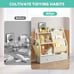 3 Tier Kids Bookshelf and Toy Storage, Kids Book Sling Shelf, Montessori Toddler