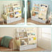 3 Tier Kids Bookshelf and Toy Storage, Kids Book Sling Shelf, Montessori Toddler
