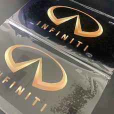 Infiniti Brand New Front Vanity Metal Plate Frame Holder (2 Pack)