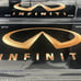 Infiniti Brand New Front Vanity Metal Plate Frame Holder (2 Pack)